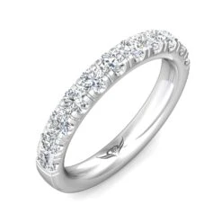 Platinum Prong Set Round Diamond Band -Luxe Rings Shop LDBS0234E 24681244 8d21 4834 a251 a18244c8a767