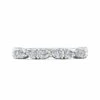 Platinum Prong Set Pear Shaped Diamond Band -Luxe Rings Shop LDBS0241A bc3f386d 3dba 4b89 b5a2 54462636f4f8