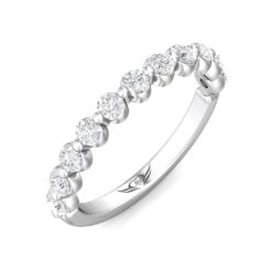 Platinum Single Prong Diamond Band -Luxe Rings Shop LDBS0242E 576c9bca 0fb1 4d37 bced 0c28f1f74c20