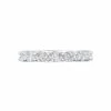Platinum 7 Oval Diamond Shared Prong Band