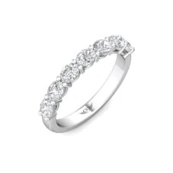 Platinum 7 Oval Diamond Shared Prong Band -Luxe Rings Shop LDBS0249E fa06cd5a d88d 4095 a681 85c4358c0c3f