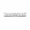 Platinum Semi Bezel Set Alternating Diamond Cut Band -Luxe Rings Shop LDBS0256A 9cef8dc8 d6d9 41b4 baed f90ca223b8b3