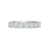 Platinum Prong Diamond Band 1 Platinum Prong Diamond Band -Luxe Rings Shop LDBS0267 a