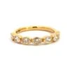 18K Yellow Gold Bezel Set Diamond Band