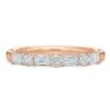 18K Rose Gold Diamond Shared Prong Band 2 18K Rose Gold Diamond Shared Prong Band -Luxe Rings Shop LDBS0273