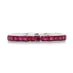 18K White Gold Channel Set Ruby And Diamond Band -Luxe Rings Shop RR0100A 08448951 8a04 4b03 b28e 5988d0f7aa92