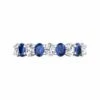 Platinum Shared Prong Sapphire & Diamond Band -Luxe Rings Shop SDRBS0002A dc3bb313 9603 4dbc a2b8 da4b656f2050