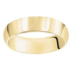 14K Yellow Gold Wedding Band 4mm