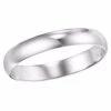 14K White Gold Low Dome Band 3mm -Luxe Rings Shop SIRW3007