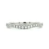 18K White Gold Small Curve Diamond Band 1 18K White Gold Small Curve Diamond Band -Luxe Rings Shop WRPS0139A