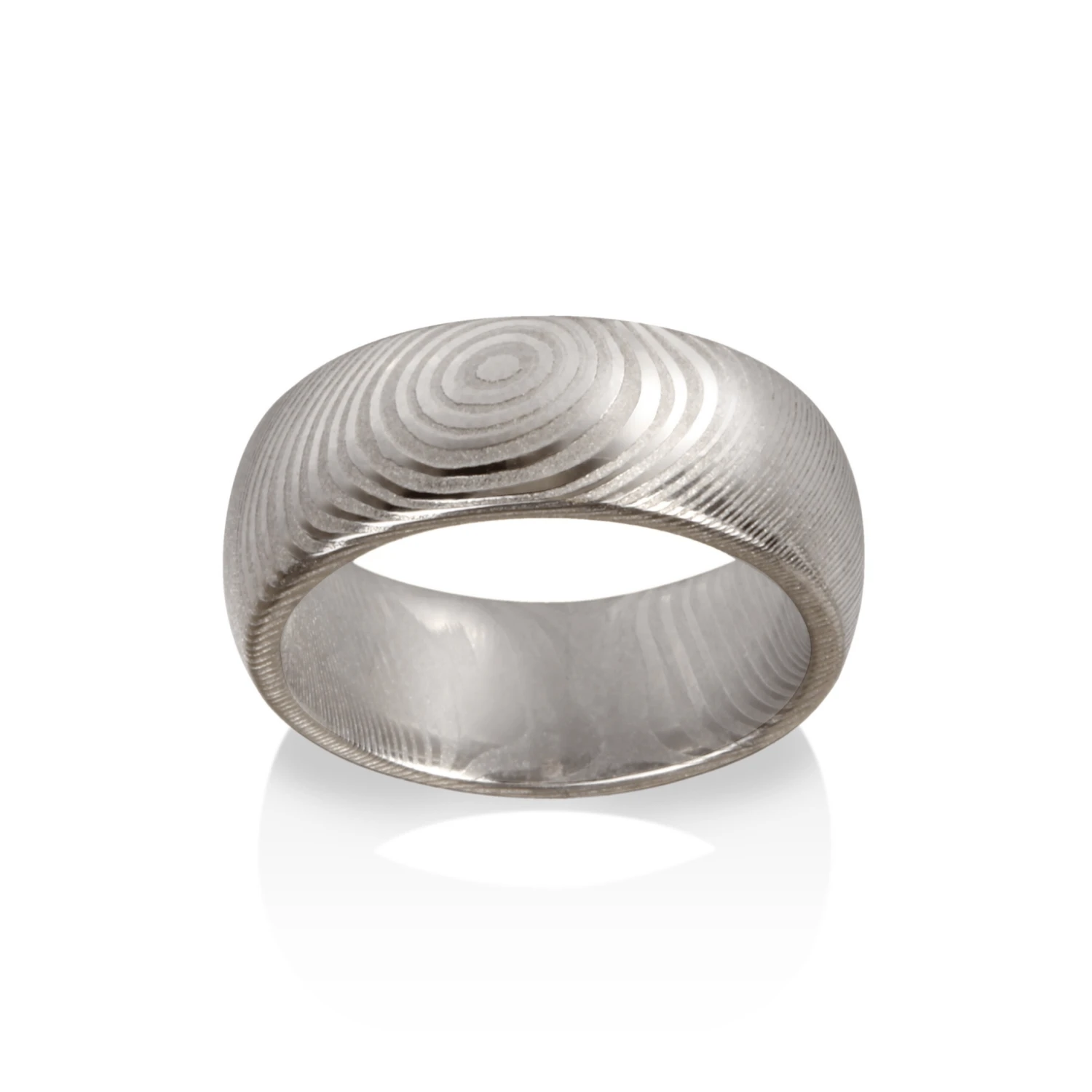 Damascus Steel Storms Eye Pattern Wedding Band 3 Damascus Steel Storms Eye Pattern Wedding Band